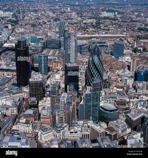 aerial view of london city